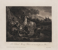 TvB G 5401
          <br/>
          De gewonde kolonel Moncey wordt geholpen door zijn vader
          <br/>
          <em>Jazet, Jean Pierre Marie (1788-1871)</em>